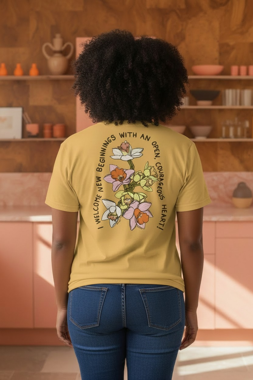 THE BLOOM BOLDLY AFFIRMATION TEE - Number 3