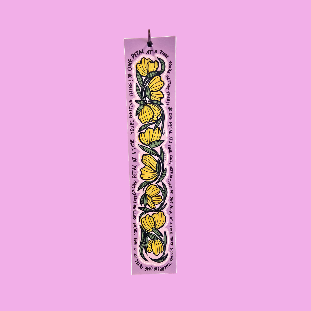 Yellow Flowers Bottle stickers