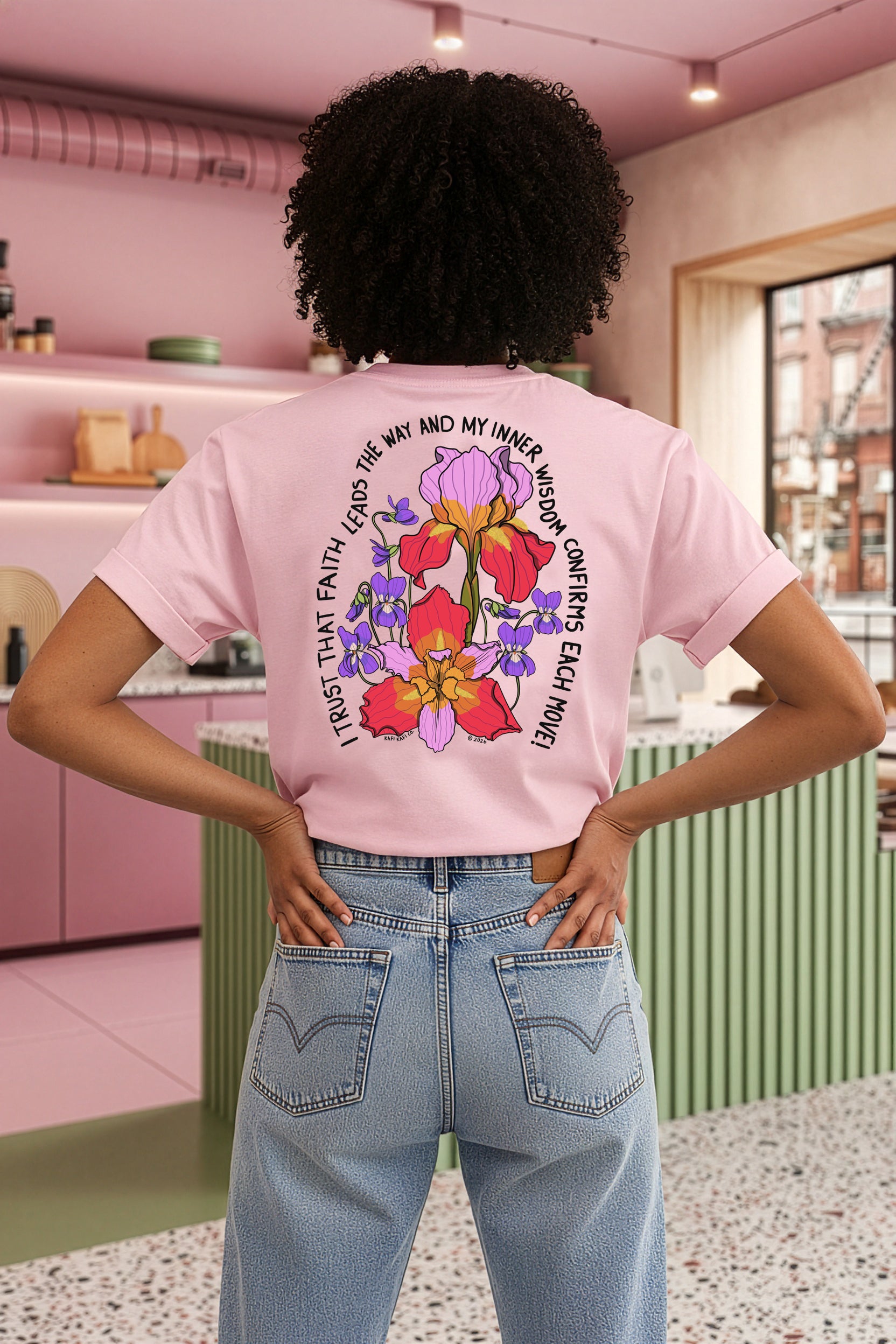 THE BLOOM BOLDLY AFFIRMATION TEE - Number 2
